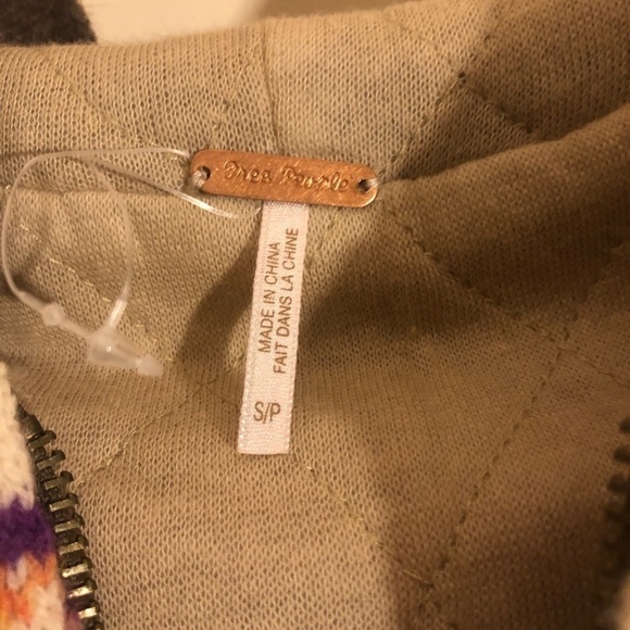 Free People Lambswool Fair Isle Hooded Vest S - Picture 4 of 7